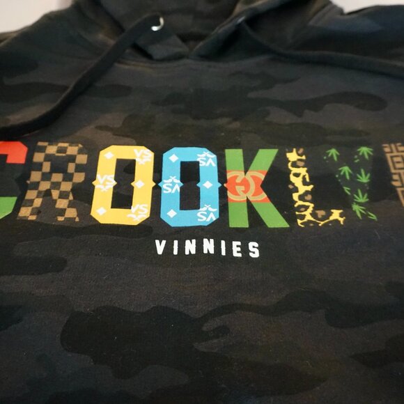 Vinnie's Brooklyn Hoodie - Pullover - Black Camo - Large - Picture 2 of 5